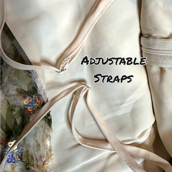 🎉HP🎉NWT Vernacular Sequin and Lace Spaghetti Strap Fairy Dress. Size Medium 🧚 - Picture 11 of 15